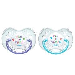 Anatomical Silicone Pacifier With Ring From 18 Months X2 Dodie