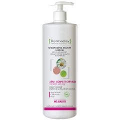 Family Shampoo And Shower Gel 2 In 1 1L Corps Et Cheveux Dermaclay