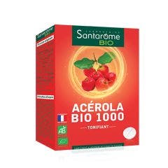Organic Acerola 1000 20 tablets Vitamine C naturelle Santarome