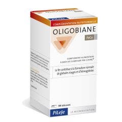 Oligobiane Iron Copper X 90 Capsules 90 Gélules Oligobiane Pileje
