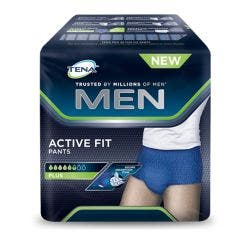Men Active Fit Absorbing Size L X 8 X8 Active Fit Pants Tena