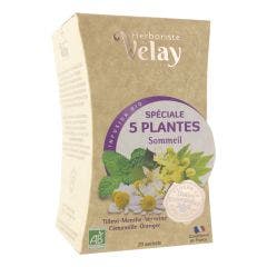 5 Plants Organic Sleep Infusion 20 Sachets Pagès