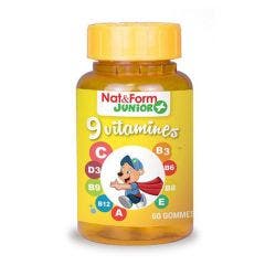 9 Vitamins Junior 60 gummies Nat&Form
