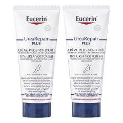 Repairing Foot Cream 10% Urea 2x100ml UreaRepair Plus Peaux sèches et rugueuses Eucerin