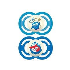 Anatomical Silicone Pacifier Perfect Nuit 18 Months + X2 Mam