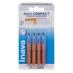 Mono Compact Interdental Brushettes 1.2mm Orange X4 Inava