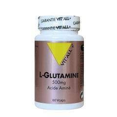 L-Glutamine Amino Acid 500mg 60 capsules Vit'All+