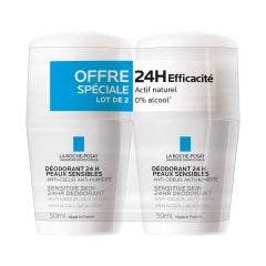 Deodorant Physiological Deodorant 24h Roll-on 2x50ml Déodorants Physiologiques La Roche-Posay