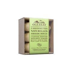 Organic Sweet Almond Soap Bars Les Senteurs De Provence 3x150g Senteurs de Provence Amande Douce Bio Oleanat