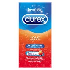 Love Box Of 6 Condoms X6 Love Durex