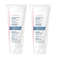 Emollient Nutritive Cream Face And Body Dry To Very Dry Skin 2x200ml Ictyane Ducray