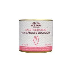 Galets Effervescents Bain X5 Lait D'anesse 33g Oleanat