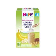 Cereals Banana Cocoa From 8 Months Old Matins Gourmands 250g Hipp