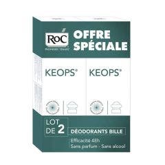 Keops Anti-perspirant Roll-on Deodorant 2x30ml Roc