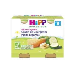 Delices Du Jardin Baby Food Organic Grated Zucchini From 8 Months 2x190g Hipp