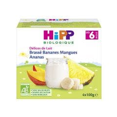 Delices De Lait Organic Yoghurt From 6 Months 4x100g Hipp