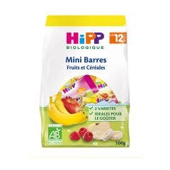 Mini Barres Cereales Et Fruits Bio Des 12 Mois Biologique 100g Hipp