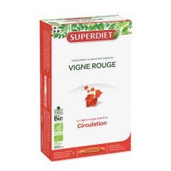 Vigne Rouge Bio Circulation 20 Ampoules Superdiet