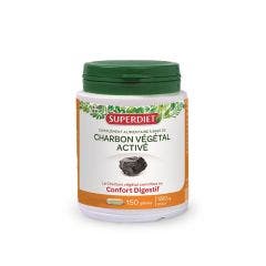 Plant Charcoal 150 Capsules Superdiet
