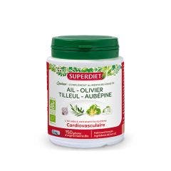 Quatuor Cardiovascular Organic Garlic 150 Capsules 150 Gelules Superdiet