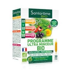 Organic Ultra Slimming Program 30 Ampoules Perte de poids Santarome