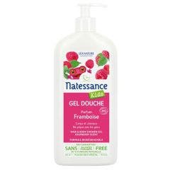 Organic Raspberry Hair & Body Shower Gel 500ml Kids Natessance