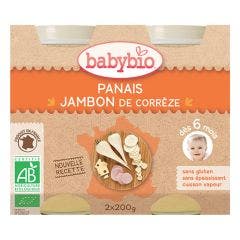 Parsnip & Ham 2x200g from 6 months+ Babybio