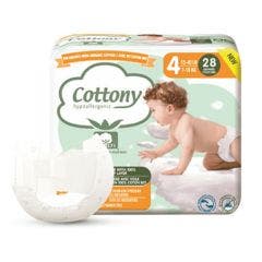 Couches Bébé T4 (7-18 Kg) x28 Cottony