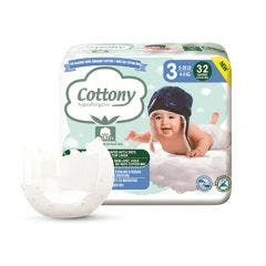 Couches Bebe T3 ( 4-9 Kg) x32 Cottony