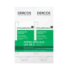 Anti-dandruff Shampoo Normal To Greasy Hair 2x200ml Dercos Vichy