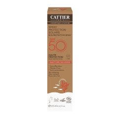 Organic Sun Protection Spray Spf50 125ml Face & Body Cattier