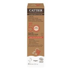 Cattier Organic Protection Cream Spf50 40ml Solaire Face & Neckline Cattier