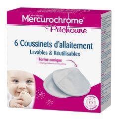 Breastfeeding pads x 6 Mercurochrome