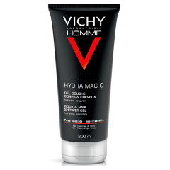 Hydra Mag C Hair And Shower Gel Sensitive Skin 200ml Homme Vichy