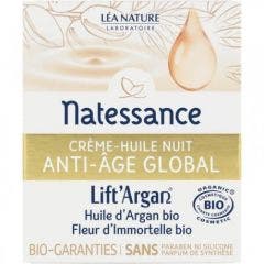 Liftargan Divinissime Immortelle Night Cream Oil 6 Anti Ageing Actions Organic 50ml Argan Natessance