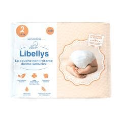Dermo-sensitive non-irritating nappies x30 Size 2 From 3 to 6Kg Libellys