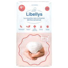 Dermo-sensitive non-irritating nappies x46 Size 4+ From 9 to 20Kg Libellys