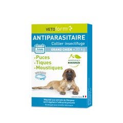 Collier Antiparasitaire preventif Chien Grand de + de 30 kg Vetoform