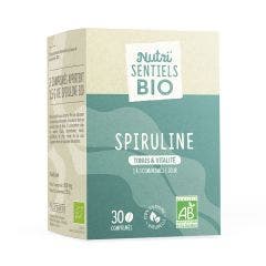 Organic Spirulina 30 tablets Nutri'sentiels Tonus &amp; vitality Nutrisante