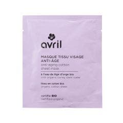 Anti-ageing face mask with organic barley stem water x 1 Avril