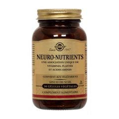 Neuro Nutrients 30 Capsules Memory 30 Gelules Vegetales Solgar