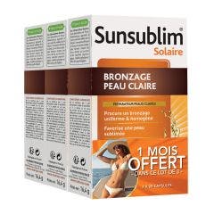 Fair Skin Tanning 3x28 Capsules Sunsublim 3x28 Capsules Sunsublim Préparateur Peaux Claires Nutreov