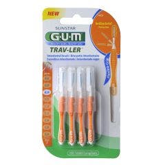 Brushes 1412 Trav-ler 4 Travel Brushes 0.9 Mm Gum