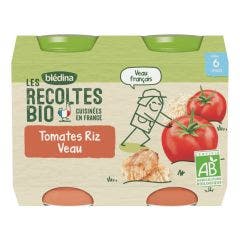 Petits pots repas bio Les Recoltes Bio 2x200g Des 6 mois Blédina