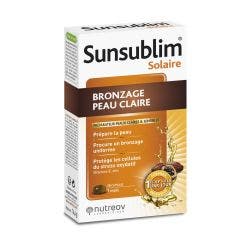 Light Skin Tanner 28 Capsules Sunsublim Sun Preparer Nutreov