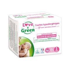Couches hypoallergeniques Taille 1 x23 2 à 5kg Love&Green