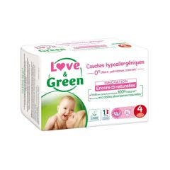 Couches hypoallergéniques Taille 4 x46 7 à 14kg Love&Green