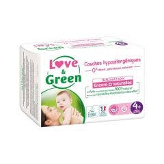 Couches hypoallergéniques Taille 4+ x42 9 à 20kg Love&Green