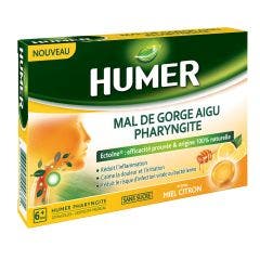 Mal De Gorge Aigu Pharyngite Miel Citron 20 Pastilles Humer