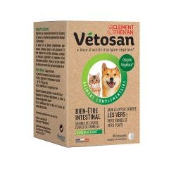 Anti-Worms Dog Cat 60 Comprimidos Vétosan Clement-Thekan